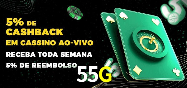 Promoções do cassino ao Vivo 55G